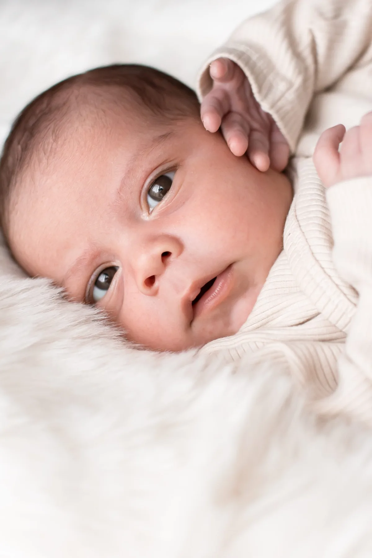 Close-up van een newborn baby